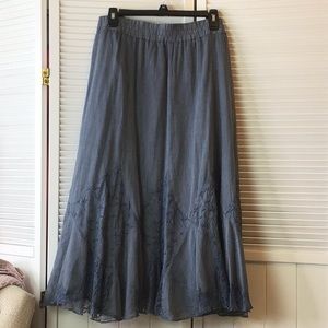 Patchwork Chambray skirt